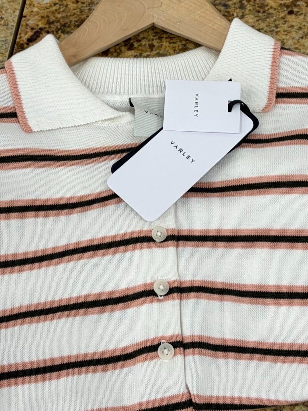 Faustine Button-Neck Polo - Picture 2 of 4